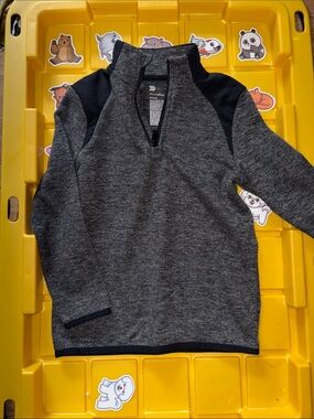 All in Motion Boys Gray Quarter-Zip Pullover Sweater - Athletic Style
